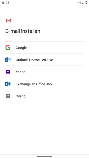 Selecteer Outlook, Hotmail en Live