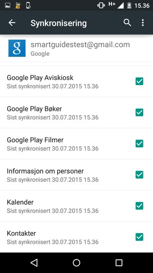 Kryss av i alle avkrysningsbokser
