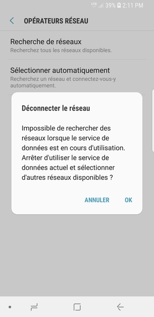 Sélectionnez OK