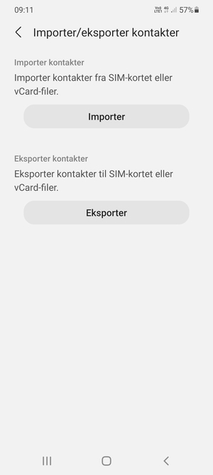 Velg Importer