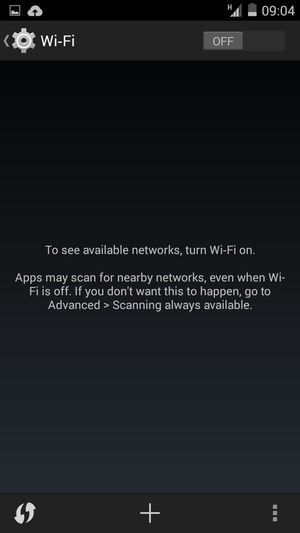 Turn Wi-Fi on