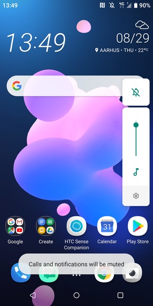 Select Mute to change to sound mode again
