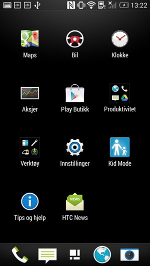 Velg Innstillinger