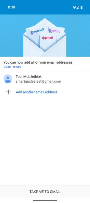 Select TAKE ME TO GMAIL