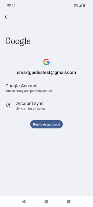 Select Account sync