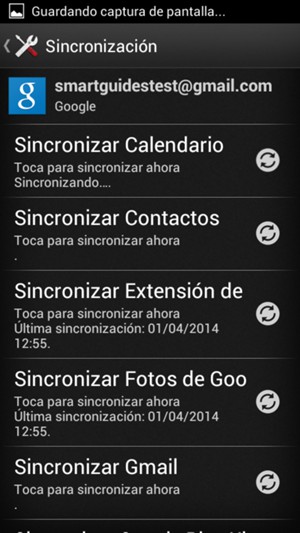 Su información será sincronizada