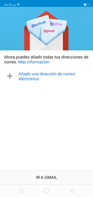 Seleccione Añadir una dirección de correo electrónico