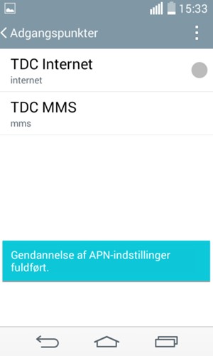 Vælg Menu-knappen