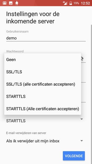 Selecteer Geen