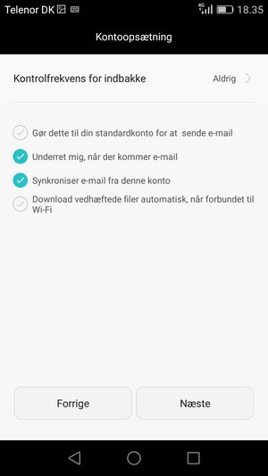 Vælg Næste