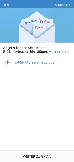 Wählen Sie E-Mail-Adresse hinzufügen