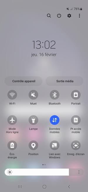 Sélectionnez Muet pour repasser en mode sonore