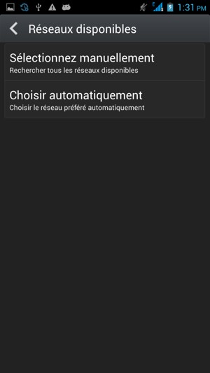 Sélectionnez Sélectionnez manuellement