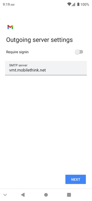 Turn off Require signin and select NEXT