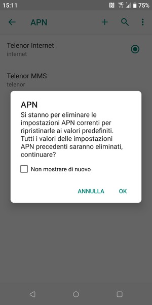 Seleziona OK