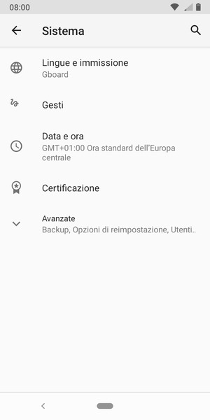 Seleziona Avanzate