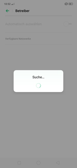 Warten Sie, bis die Suche abgeschlossen ist