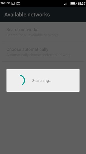 Wait for the search to finish