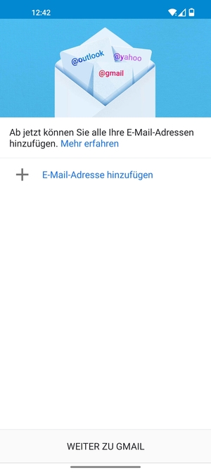 Wählen Sie E-Mail-Adresse hinzufügen