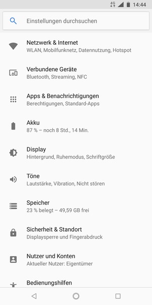 Wählen Sie Netzwerk & Internet