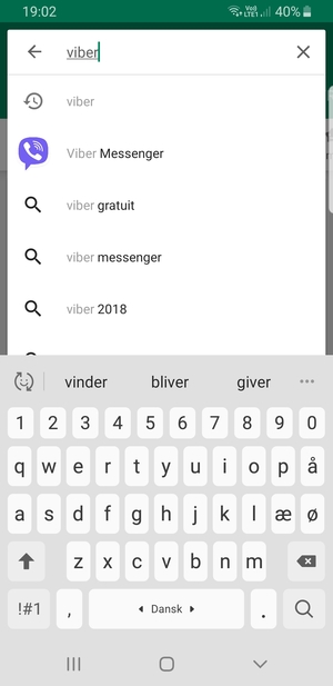 Saisissez le nom de l'appli et sélectionnez Rechercher