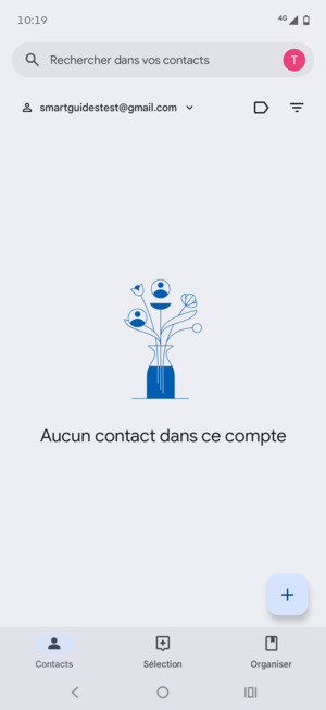 Sélectionnez Organiser