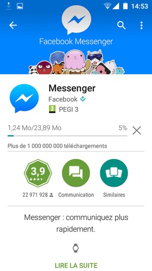 Veuillez attendre la fin de la procédure d'installation