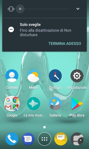Premi una volta per la modalità silenziosa