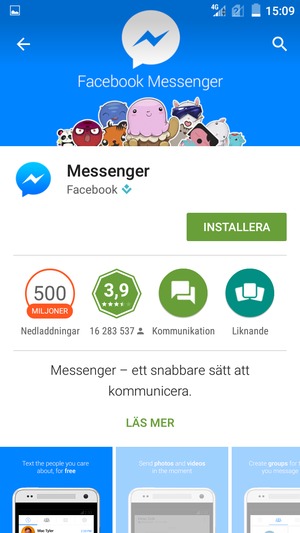 Välj INSTALLERA