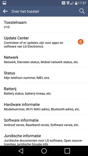 Selecteer Update Center