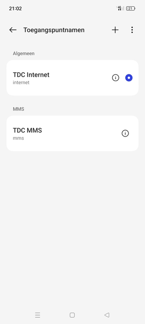 Uw telefoon is nu geïnstalleerd voor mms