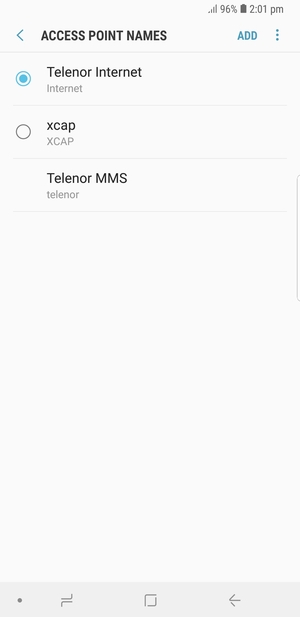 Select the Menu button
