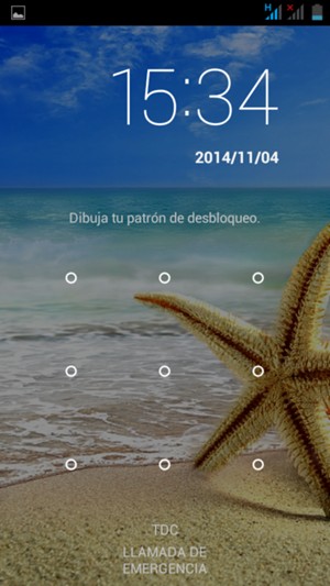 El teléfono ha sido asegurado con un bloqueo de pantalla.