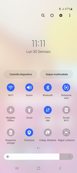 Disattiva Wi-Fi e Bluetooth