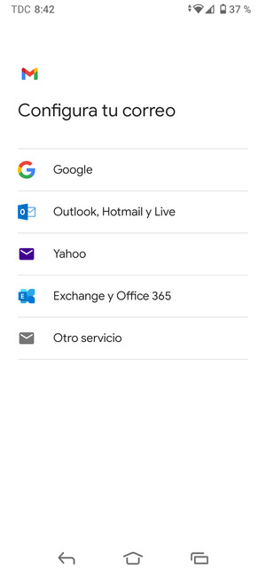 Seleccione Otro servicio