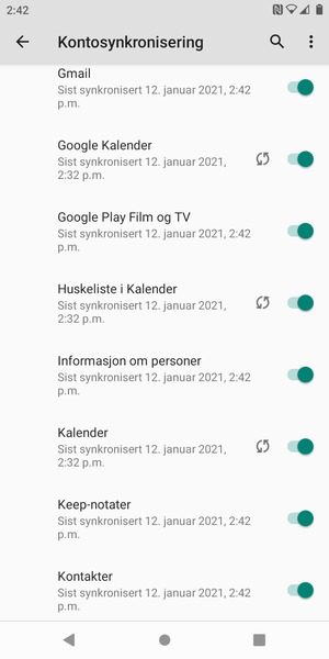 Velg menyknappen