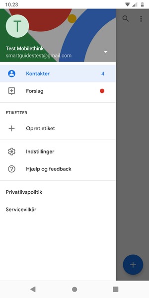 Vælg Indstillinger
