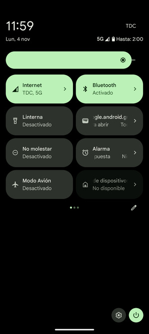 Seleccione Bluetooth