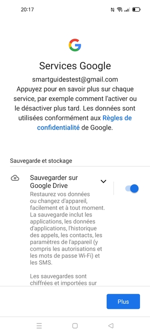 Sélectionnez Plus
