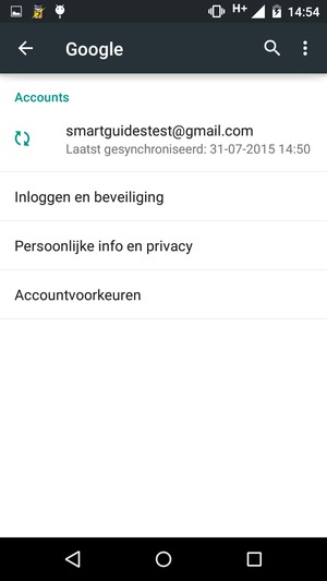 Selecteer uw account
