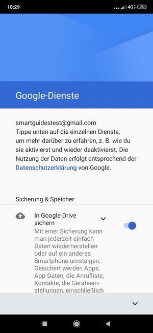 Wählen Sie die v-Taste