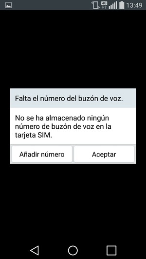 Si el correo de voz no está configurado, seleccione Añadir número