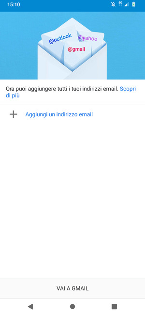 Seleziona Aggiungi un indirizzo email