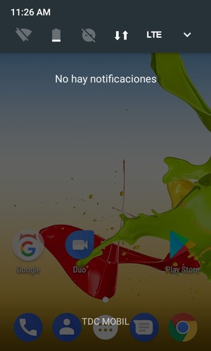 Deslice hacia abajo el menú superior de nuevo
