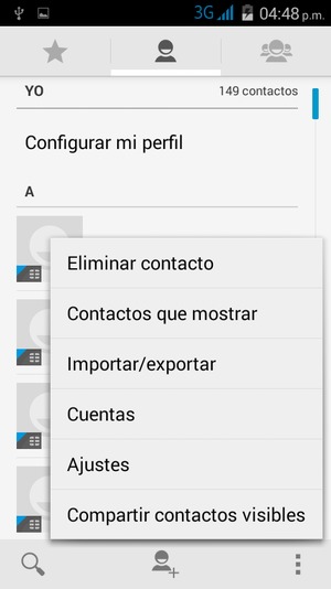 Seleccione Importar/exportar