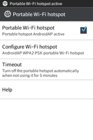 Your phone is now set up for use as a modem