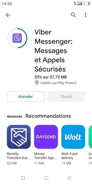 Veuillez attendre la fin de la procédure d'installation