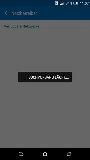 Warten Sie, bis die Suche abgeschlossen ist