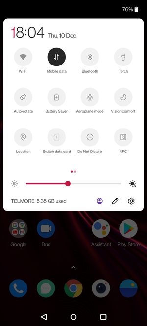 Turn Battery Saver on