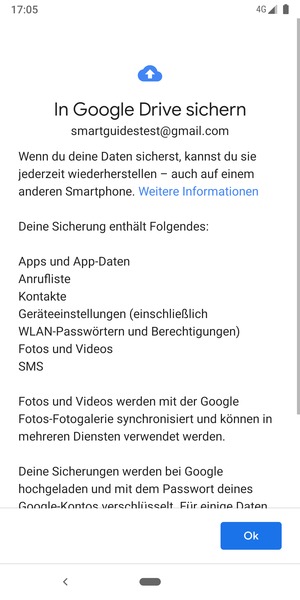 Wählen Sie Ok